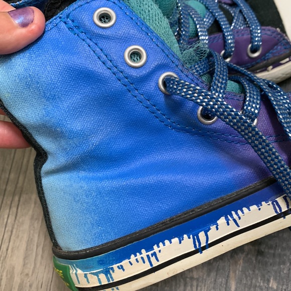 Convers Crayola colab robins egg blue high tops - Picture 7 of 12